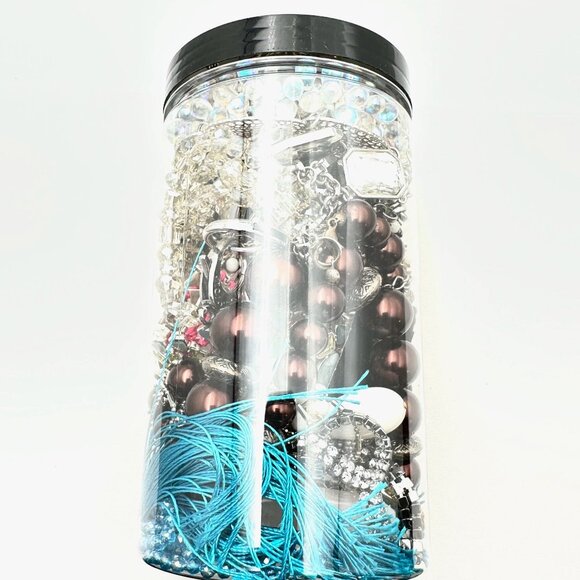 Mystery Jewelry Jar #1316 Wearable Quality Pieces 2lb Necklace Bracelet Earrings - Picture 2 of 4